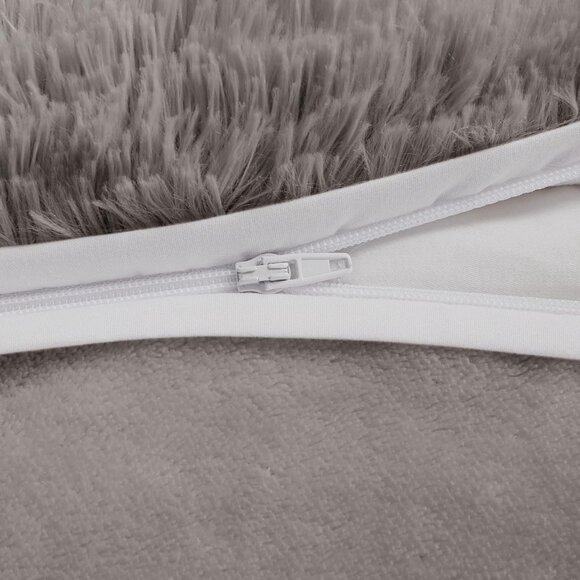 Shaggy Duvet with Quilted Box Design - Picture 8 of 15